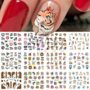 Winter Hedgehog Nail Art Stickers For Charming Nails Set Winter Hedgehog Nail Art Stickers For Charming Nails Set