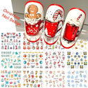 Winter Hedgehog Nail Art Stickers For Charming Nails Set Winter Hedgehog Nail Art Stickers For Charming Nails Set