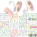 Winter Hedgehog Nail Art Stickers For Charming Nails Set Winter Hedgehog Nail Art Stickers For Charming Nails Set