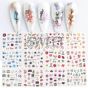 Winter Hedgehog Nail Art Stickers For Charming Nails Set Winter Hedgehog Nail Art Stickers For Charming Nails Set
