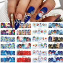 Winter Hedgehog Nail Art Stickers For Charming Nails Set Winter Hedgehog Nail Art Stickers For Charming Nails Set