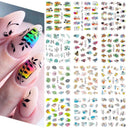 Winter Hedgehog Nail Art Stickers For Charming Nails Set Winter Hedgehog Nail Art Stickers For Charming Nails Set