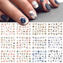 Winter Hedgehog Nail Art Stickers For Charming Nails Set Winter Hedgehog Nail Art Stickers For Charming Nails Set
