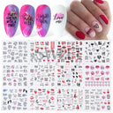 Winter Hedgehog Nail Art Stickers For Charming Nails Set Winter Hedgehog Nail Art Stickers For Charming Nails Set