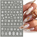 Winter Snowflake Nail Art Stickers for Holiday Glam Designs Winter Snowflake Nail Art Stickers for Holiday Glam Designs