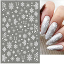 Winter Snowflake Nail Art Stickers for Holiday Glam Designs Winter Snowflake Nail Art Stickers for Holiday Glam Designs