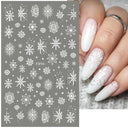 Winter Snowflake Nail Art Stickers for Holiday Glam Designs Winter Snowflake Nail Art Stickers for Holiday Glam Designs