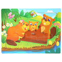 Wooden Cartoon Animal 3D Puzzle for Kids Educational Toy Wooden Cartoon Animal 3D Puzzle for Kids Educational Toy