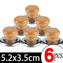 Wooden Heat Resistant Replacement Knobs For Universal Lids Wooden Heat Resistant Replacement Knobs For Universal Lids