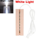 Wooden LED Resin Art Display Stand Vintage Strip Light Base Wooden LED Resin Art Display Stand Vintage Strip Light Base