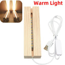 Wooden LED Resin Art Display Stand Vintage Strip Light Base Wooden LED Resin Art Display Stand Vintage Strip Light Base