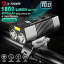 1800 Lumen Bike Light For Night Rides 1800 Lumen Bike Light For Night Rides