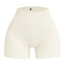 ZenFlex High Waisted Yoga Shorts - Lift And Shape Seamless Knit Ribbed TextureXt ZenFlex High Waisted Yoga Shorts - Lift And Shape Seamless Knit Ribbed TextureXt