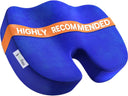 Ecofeen Cooling Gel Memory Foam Seat Cushion Non Slip Coccyx Support for Pain Relief