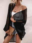 Elegant Open Front Longline Cover Up