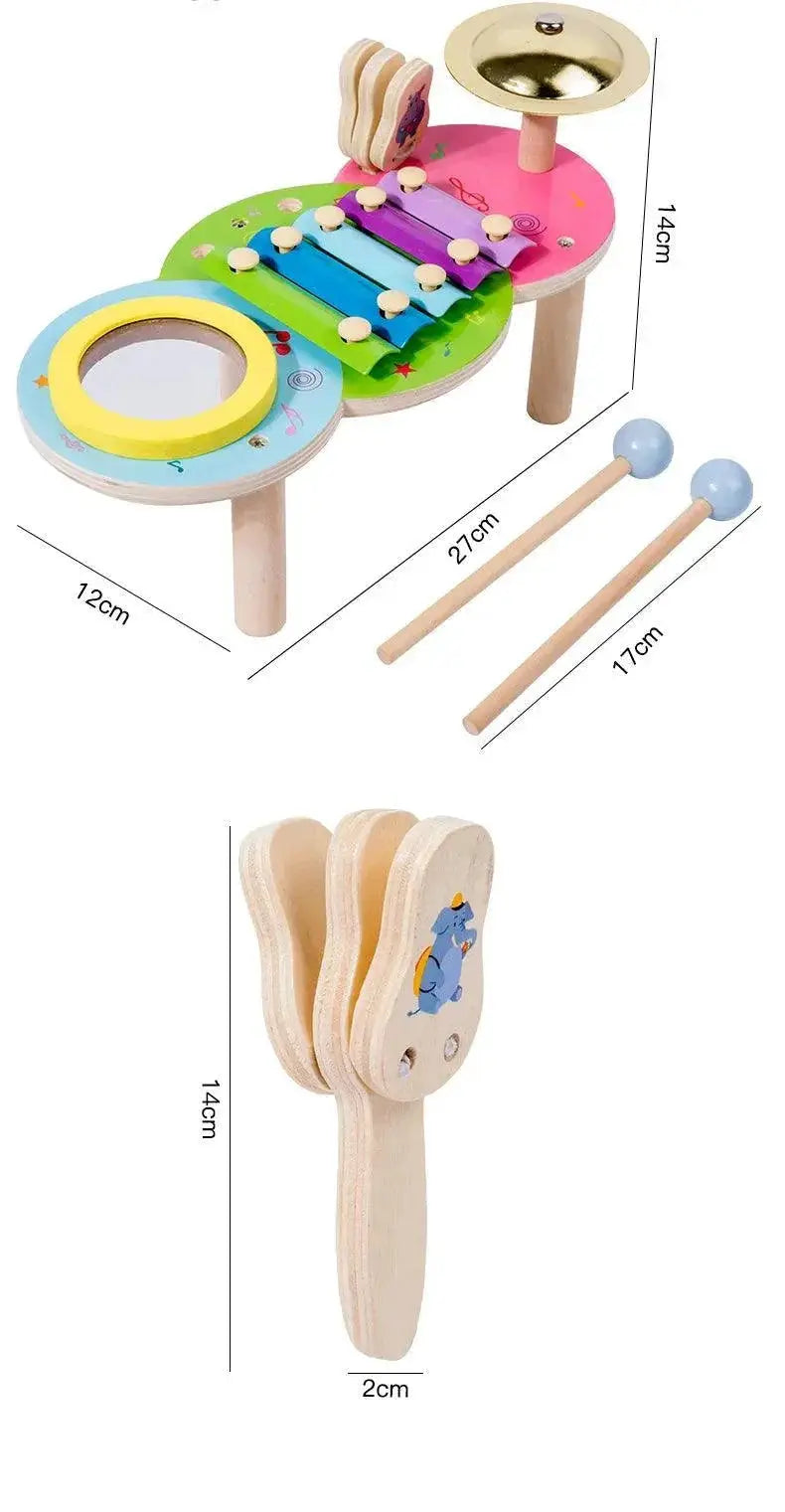 Montessori 10 In 1 Musical Drum Set For Kids Fun Toy