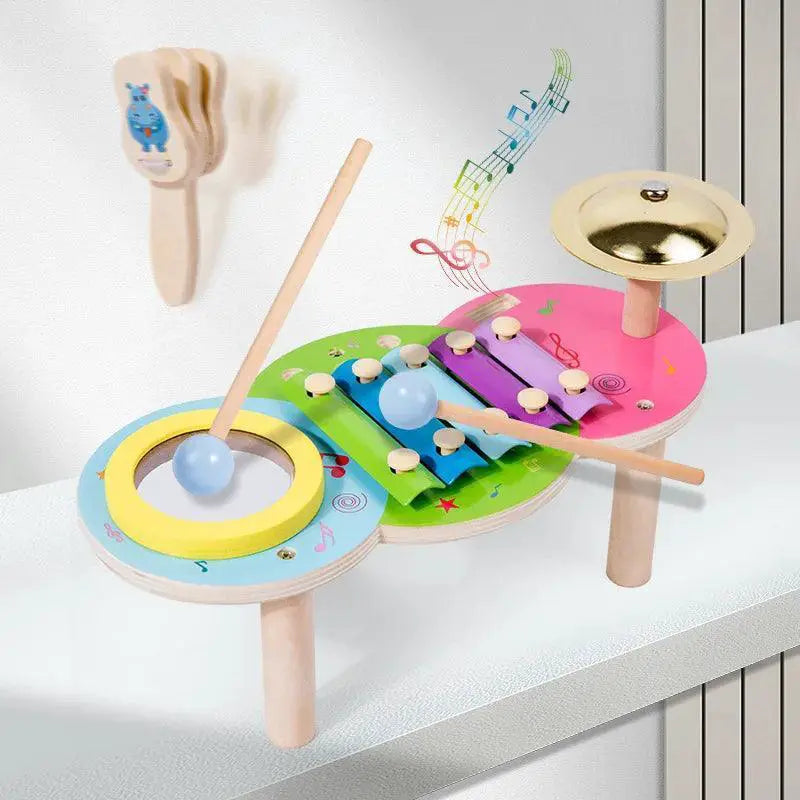 Montessori 10 In 1 Musical Drum Set For Kids Fun Toy