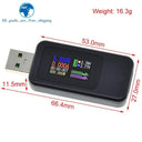 10-in-1 USB Digital Voltage and Current Tester with Power Bank Indicator