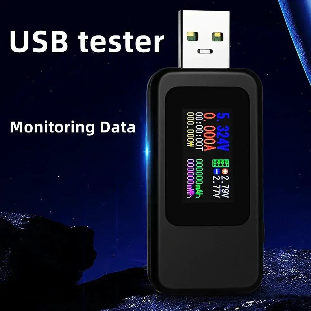10 In 1 USB Voltage And Current Tester With HD Display
