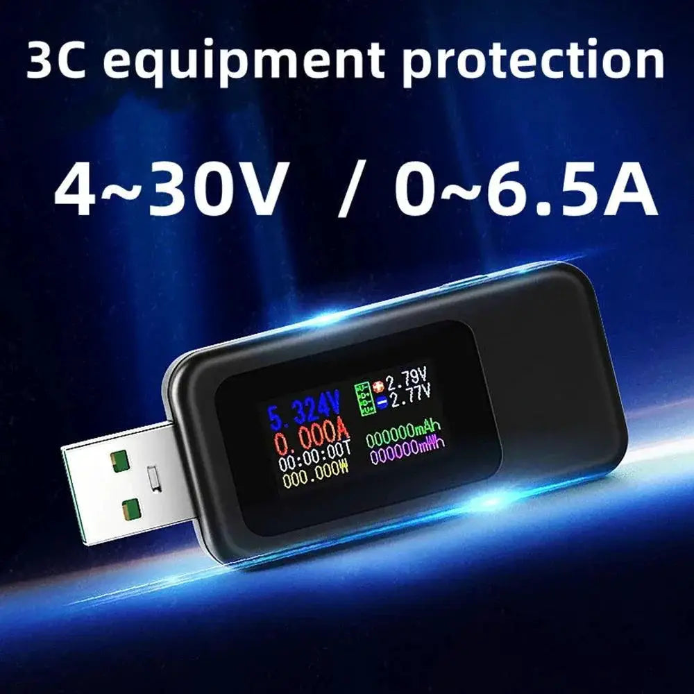 10 In 1 USB Voltage And Current Tester With HD Display