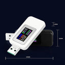 10-in-1 USB Voltage and Current Tester With High-Definition Display