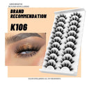 10 Pairs of Luxurious Wispy Mink False Lashes Reusable