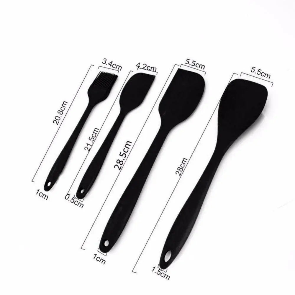 10 Piece Non Stick Silicone Kitchen Utensil Set Premium