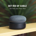 10000mAh Battery Base For Google Nest Mini Holder Stand