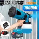 1000ML Electric Spray Gun High Power Cordless Paint Sprayer