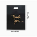 100Pcs Black Gift Bags For Thanksgiving Events Premium Packaging For Party Decor