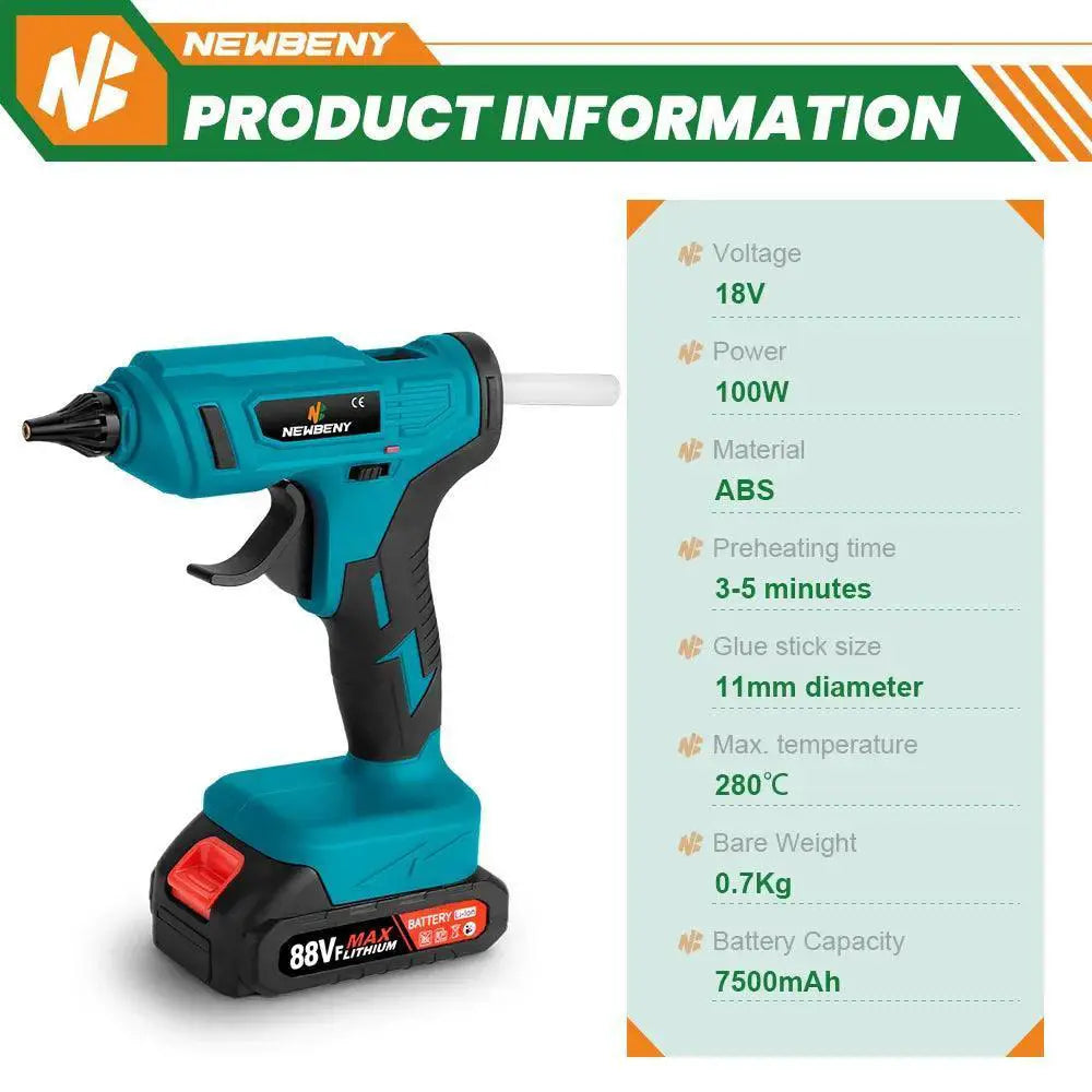 100w-2800c-cordless-hot-melt-glue-gun-portable-rechargeable-244007 - OurLum.com