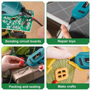 100W 280°C Cordless Hot Melt Glue Gun Portable Rechargeable