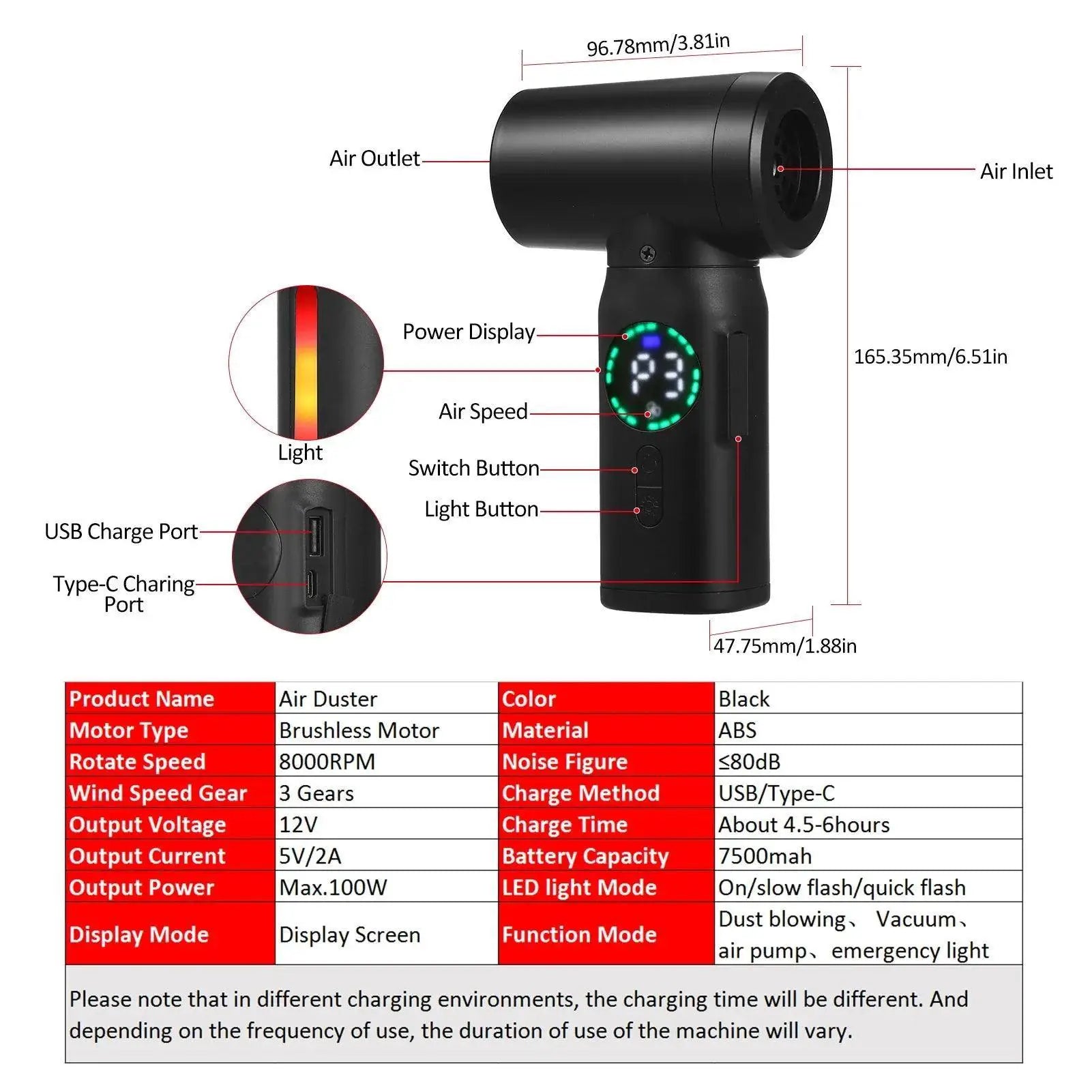100w-cordless-air-blower-compressed-air-duster-cleaner-tool-425403 - OurLum.com