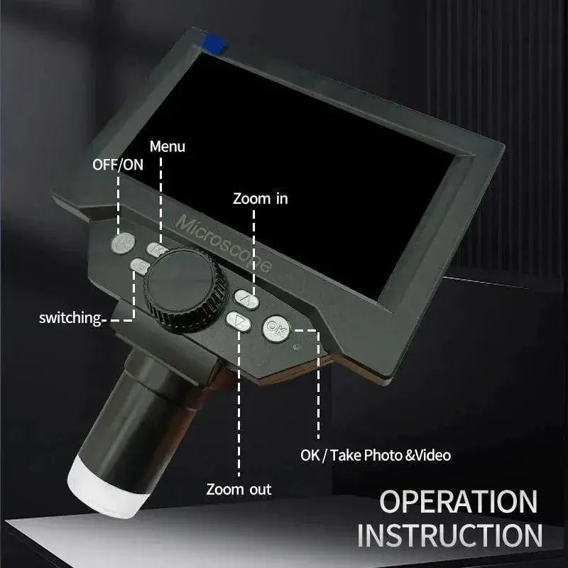 1080P Digital LCD Microscope Magnifier 1000X For Repair
