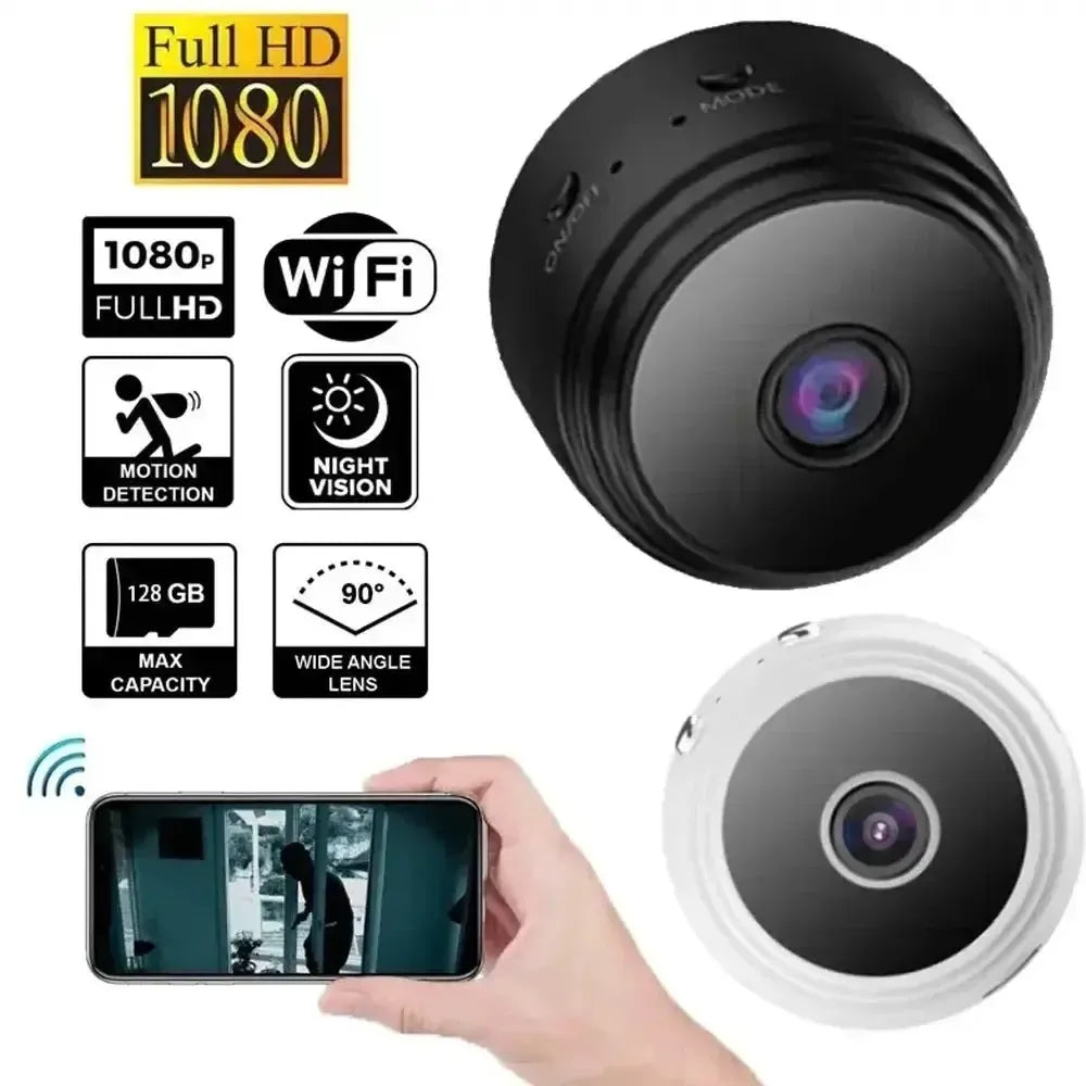 1080P HD Mini Camera With Night Vision WiFi For Home Surveillance Miss A Moment
