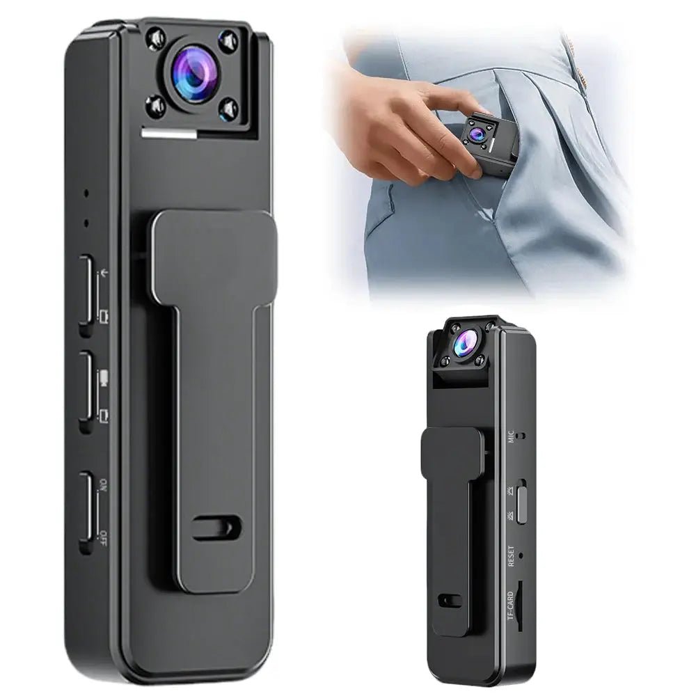 1080P Mini Body Camera With Audio Hands Free Waterproof Wearable Cam