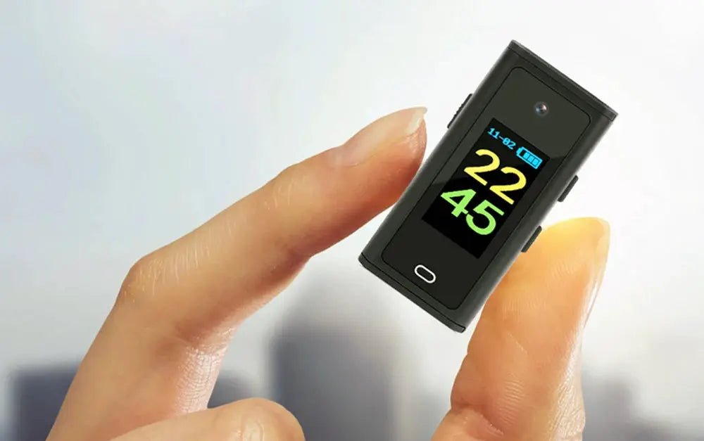 1080P Mini Camera With Display Screen Clip On For Home Security Ultra Compact