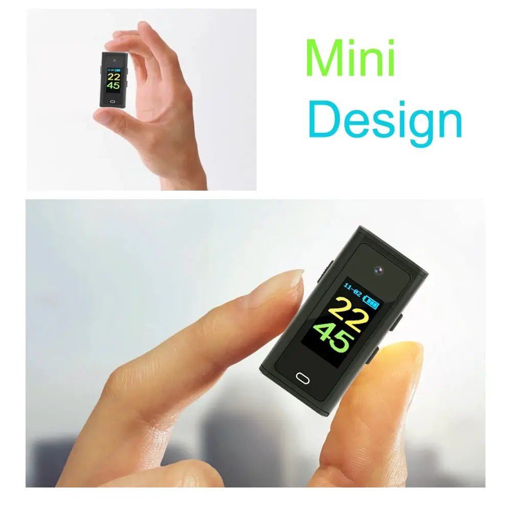 1080P Mini Camera With Display Screen Clip On For Home Security Ultra Compact