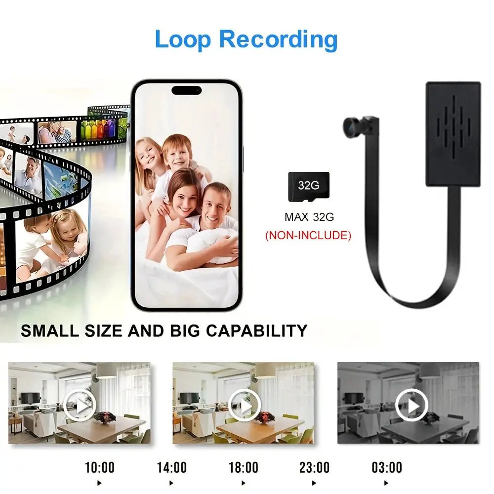 1080P Mini WiFi Camera With Motion Detection DIY Security Remote View