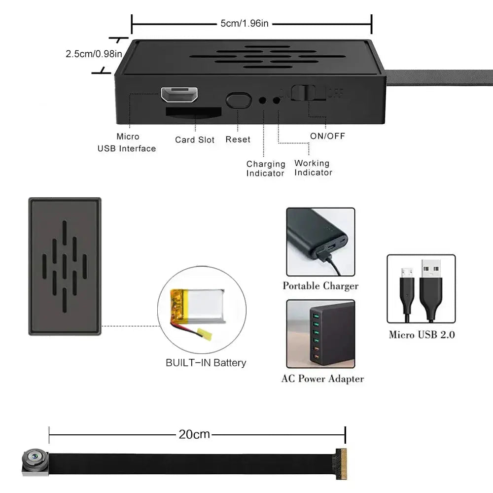 1080P Mini WiFi Camera With Motion Detection DIY Security Remote View