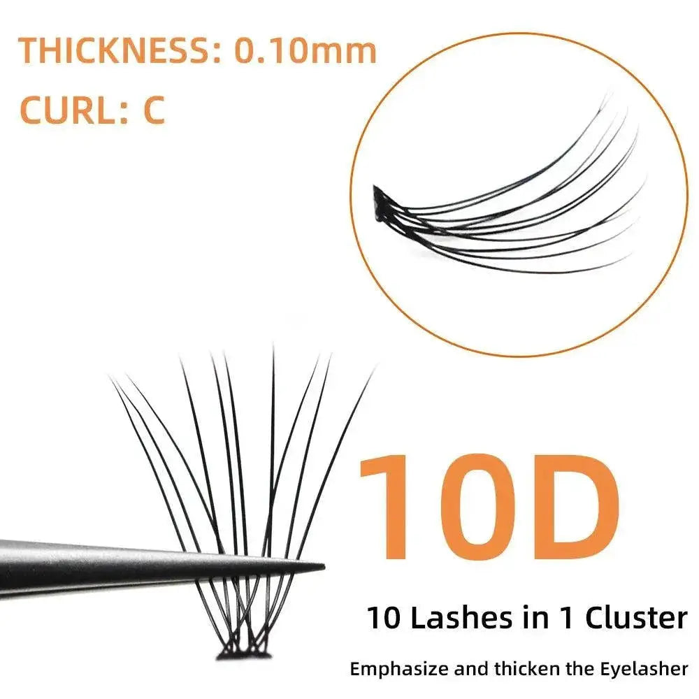 10D Mink Black Eyelash Extensions for Natural Beauty Look
