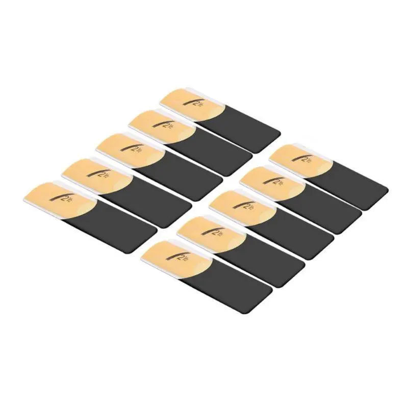 10 pack alto saxophone reeds 2.5 strength in black holders, music accessories at OurLum.com