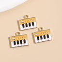 10pcs Mix Funny Enamel Guitar Keyboard Charms Fit DIY Jewelry