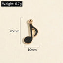 10pcs Mix Funny Enamel Guitar Keyboard Charms Fit DIY Jewelry