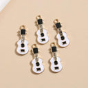 10pcs Mix Funny Enamel Guitar Keyboard Charms Fit DIY Jewelry