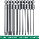 11-Piece Magnetic Tamper Proof Torx Screwdriver Bit Set