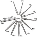 11-Piece Magnetic Tamper Proof Torx Screwdriver Bit Set
