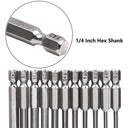 11-Piece Magnetic Tamper Proof Torx Screwdriver Bit Set