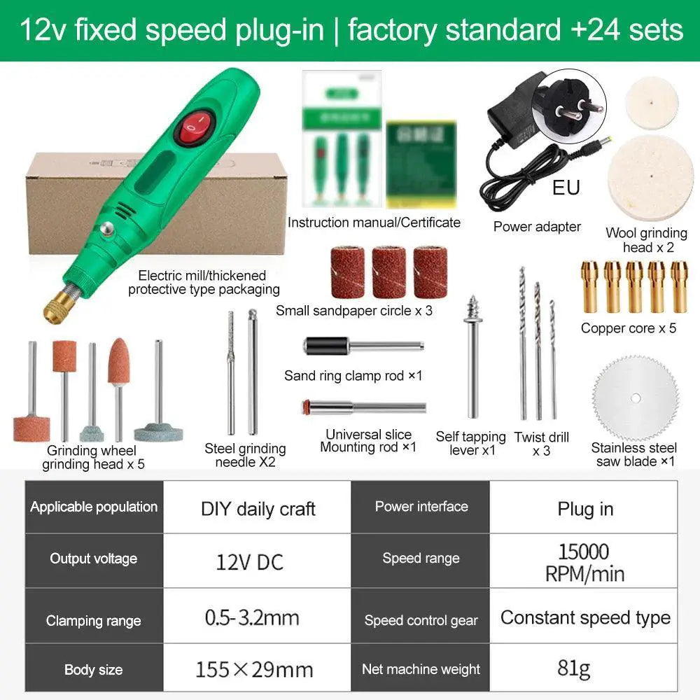 110 - 240V Mini Drill Polishing Engraver Pen Grinder Tool - OurLum.com
