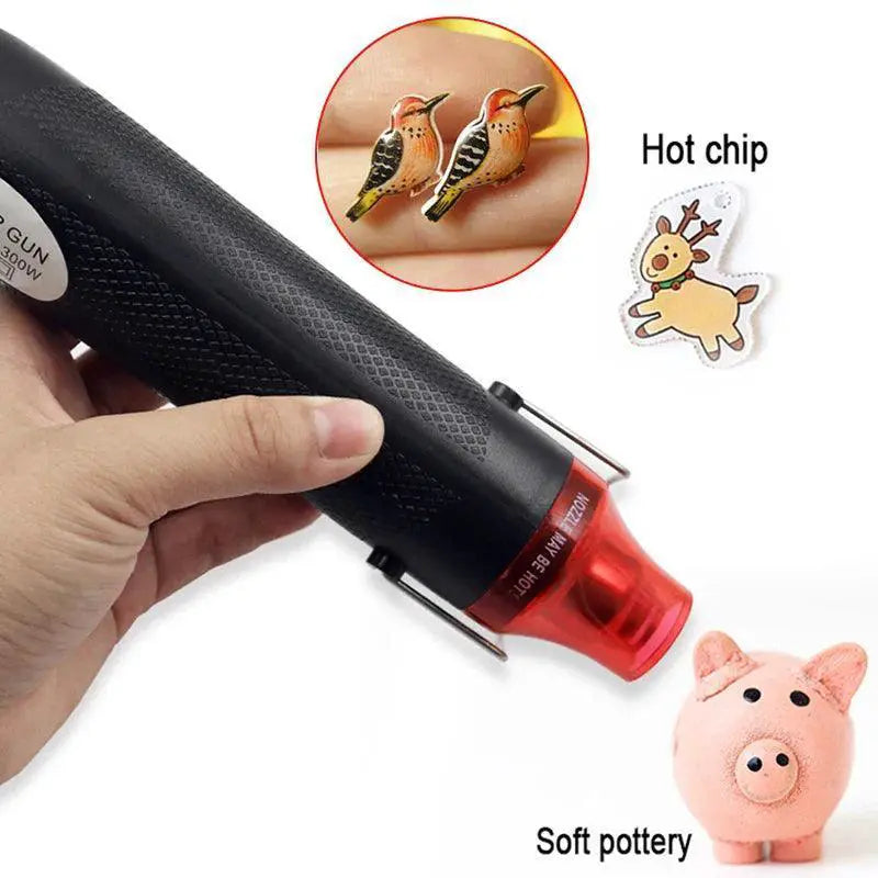 110V DIY Heat Gun Electric Power Tool 300W with Seat - OurLum.com